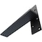Ekena Millwork 2 1/2"W x 14"D Floating Steel Heavy Duty Wall Mount, Powder Coated Black BKTM02X14FWPBL - alternate 8